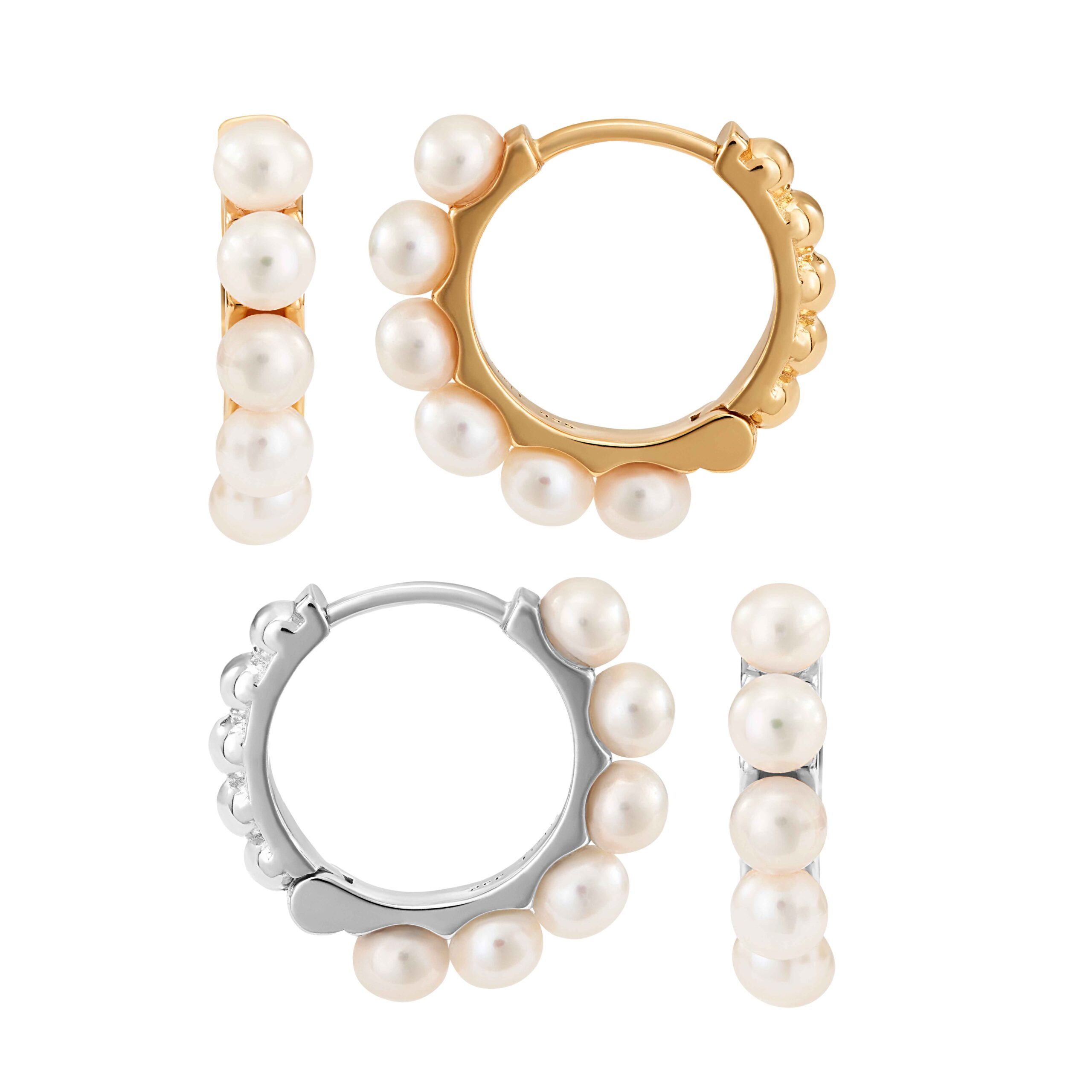 Silver or vermeil pearl hoops on Sally Thorntons jewellery blog from AA Thornton Kettering Northampton 
