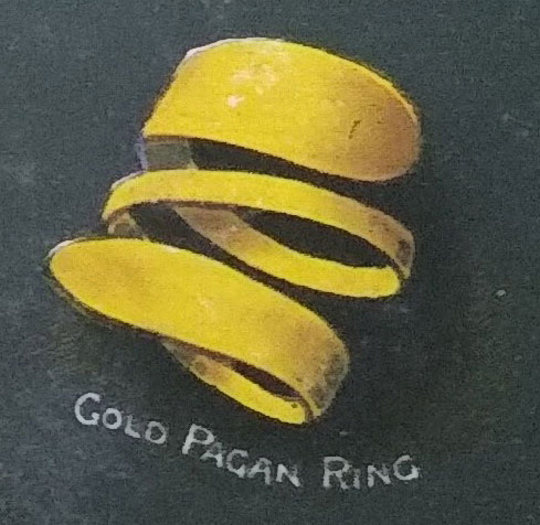 Gold Pagan Ring on the blog on Historical rings by Sally Thornton from Thorntons Jewellers Kettering Northampton