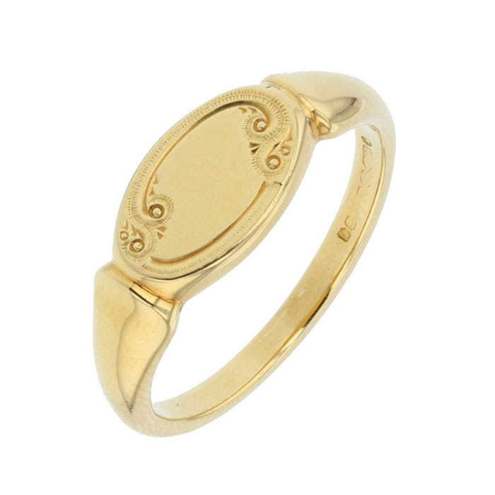 Engraved signet ring on the blog on Historical rings by Sally Thornton from Thorntons Jewellers Kettering Northampton