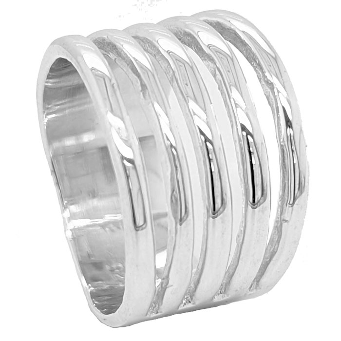Sterling silver multi bar ring £65 on the blog on Historical rings by Sally Thornton from Thorntons Jewellers Kettering Northampton