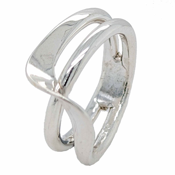 Sterling silver two band twist ring £38 ref 104287 on the blog on Historical rings by Sally Thornton from Thorntons Jewellers Kettering Northampton 