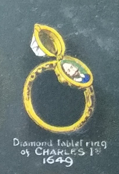 Charles I hinged tablet ring from Sally Thorntons jewellery blog on historical rings at Thornton Jeweller Kettering Northampton