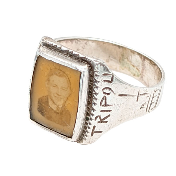 Silver portrait ring from Tripoli campaign from Sally Thorntons jewellery blog on historical rings at Thornton Jeweller Kettering Northampton